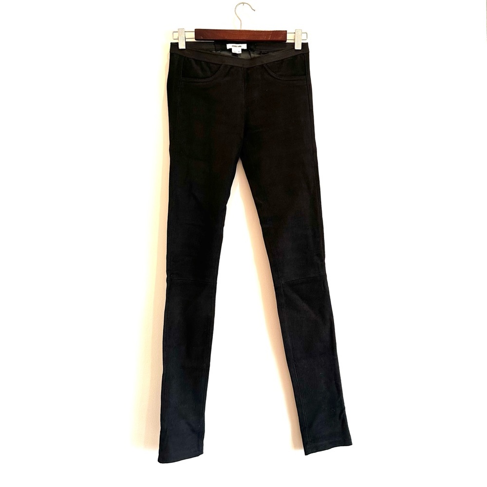 Helmut Lang textured leather pants